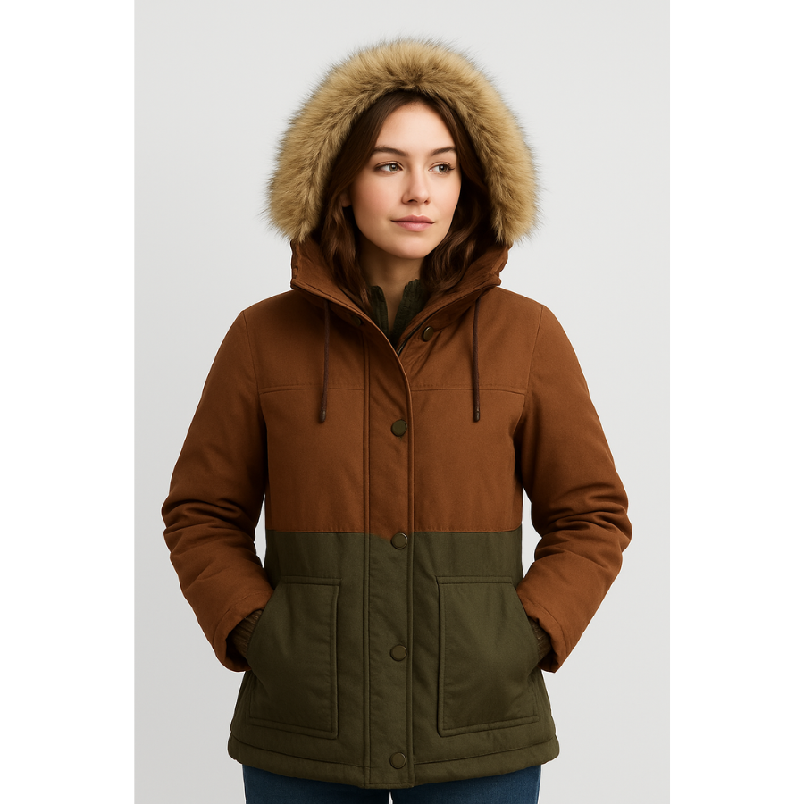 María | parka mujer abrigo invierno acolchado con capucha